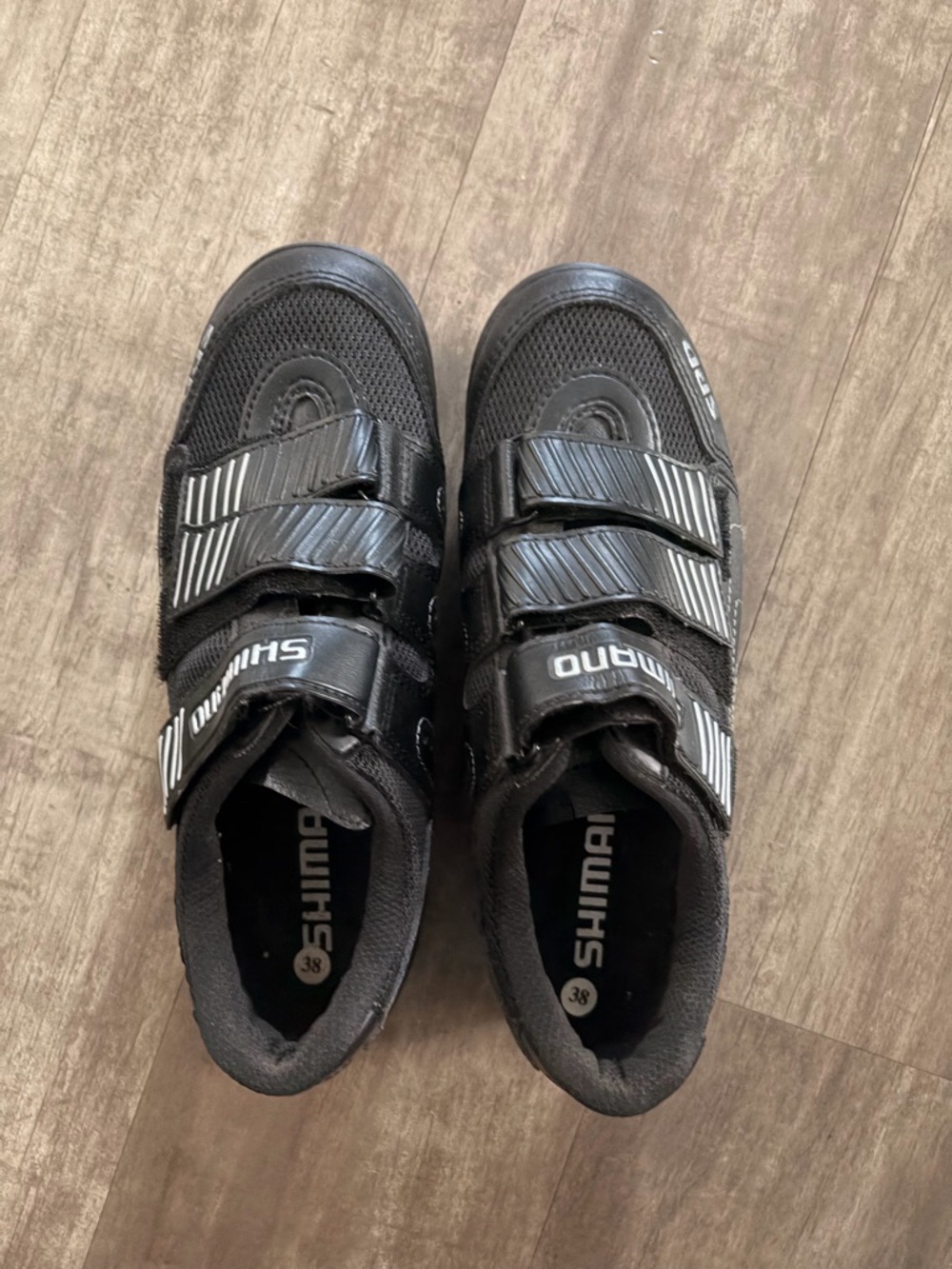 Shimano Black Cycling Shoes with Velcro Strap